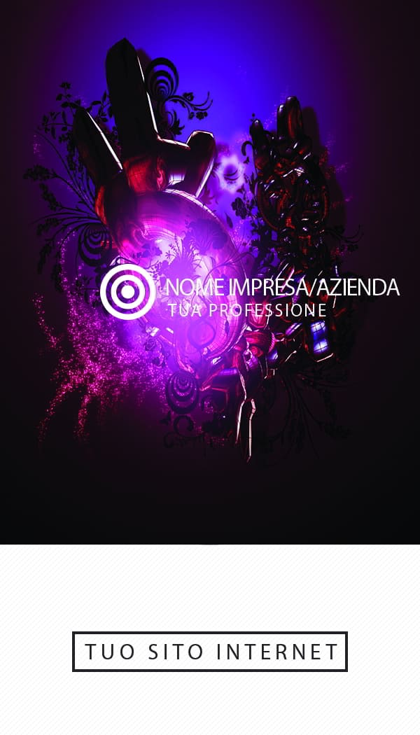 Retro bianco modern corporate business cards