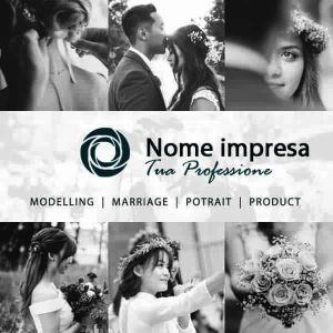 Retro Bianco Wedding Photographer Business Card 2