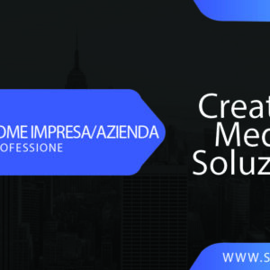 Retro Blue Creative Business Card Print