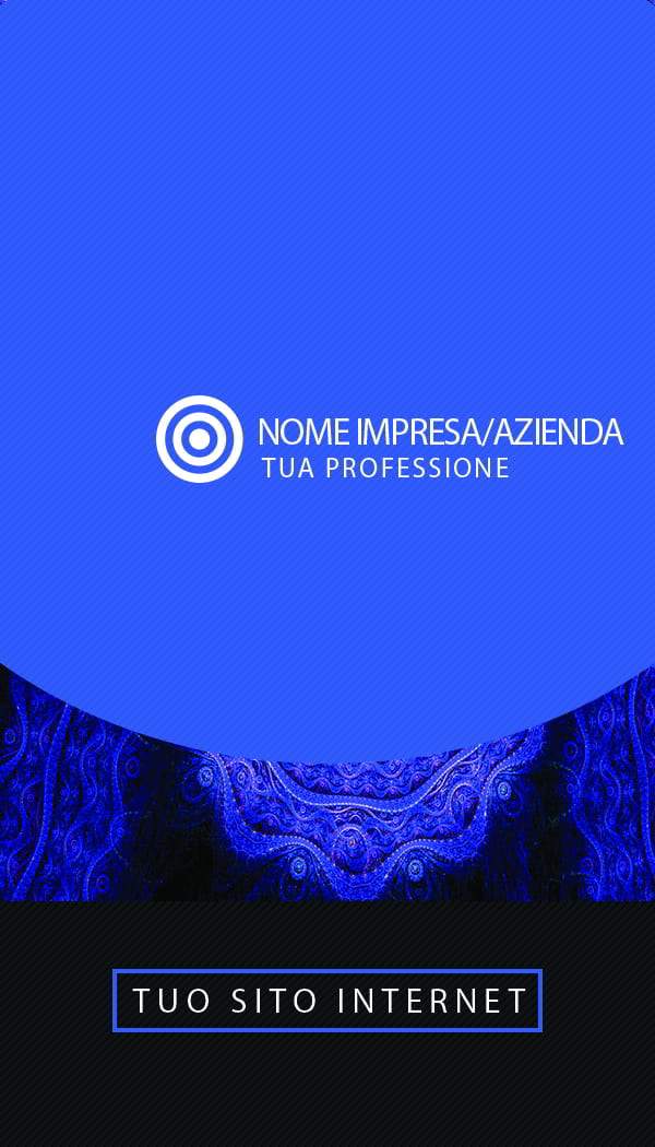 Retro blue modern corporate business cards