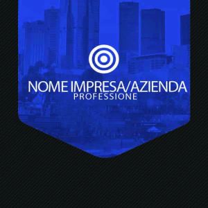 Retro Blue Vertical Business Card Designs