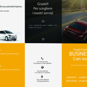 Retro Car Dealer And Services Trifold Brochure