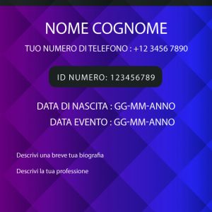 Retro Corporate Office ID Card