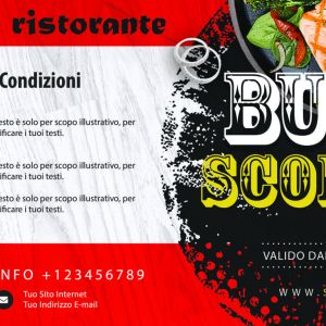 Retro Food Meal Discount Voucher