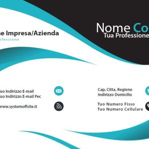 Retro Modele Carte Visite Elegante Ondulee