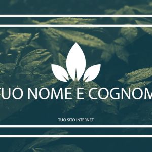 Retro Nature Business Card