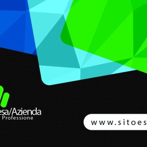 Retro Nero 2 Colorful Business Card Design