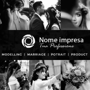 Retro Nero Wedding Photographer Business Card 2
