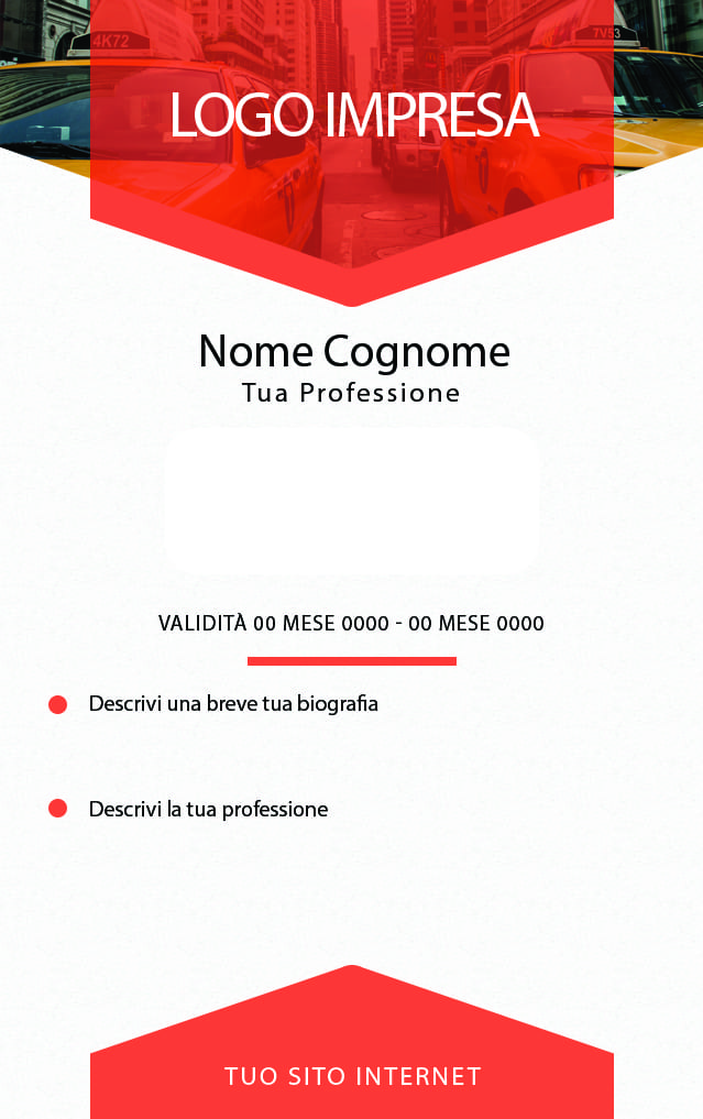 Retro office identity card