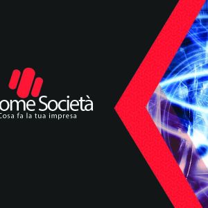 Retro Red Modern Business Card