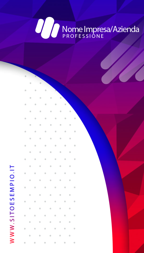 Retro rosso designer vertical business card