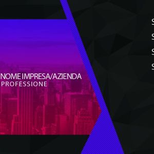 Retro Rosso Professional Business Card Design