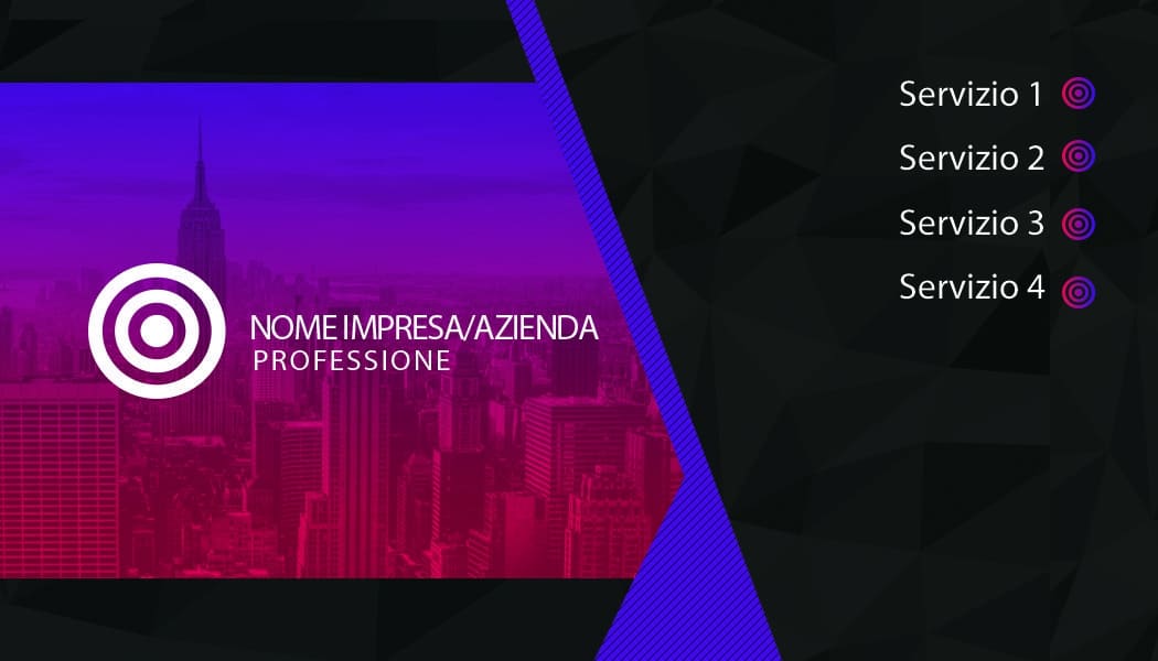 Retro rosso professional business card design