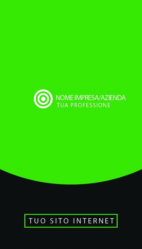 Retro verde modern corporate business cards